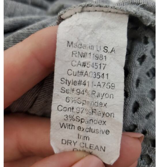 Bailey 44 | Gray Soft Mesh Back Top - Picture 3 of 4